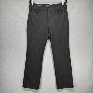 NYDJ Pants Womens 10 Marilyn Straight Lift-Tuck Ponte Knit Career Office Capsule